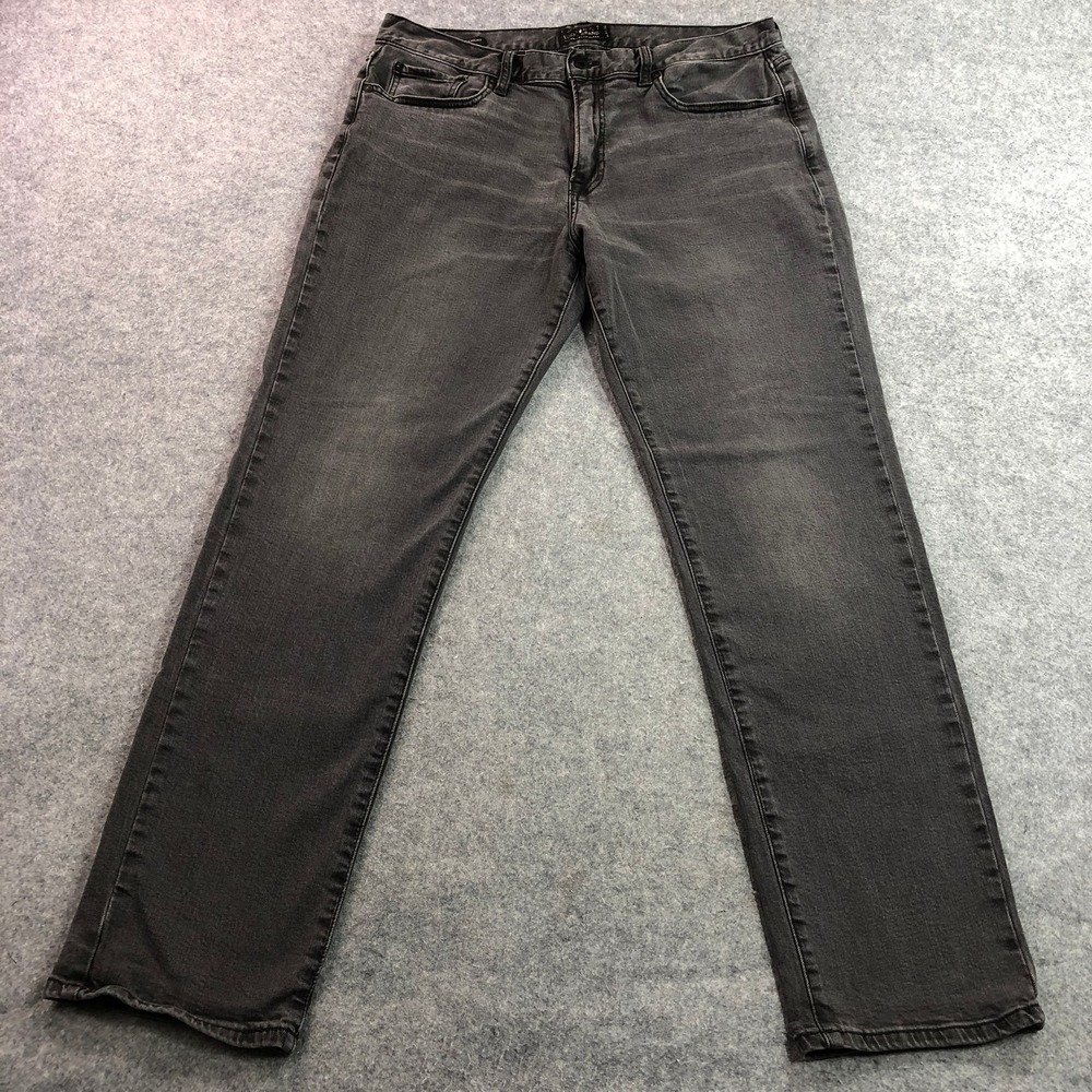 Lucky Brand Mens Jeans 36x32 Gray 221 Original Straight Stretch Denim